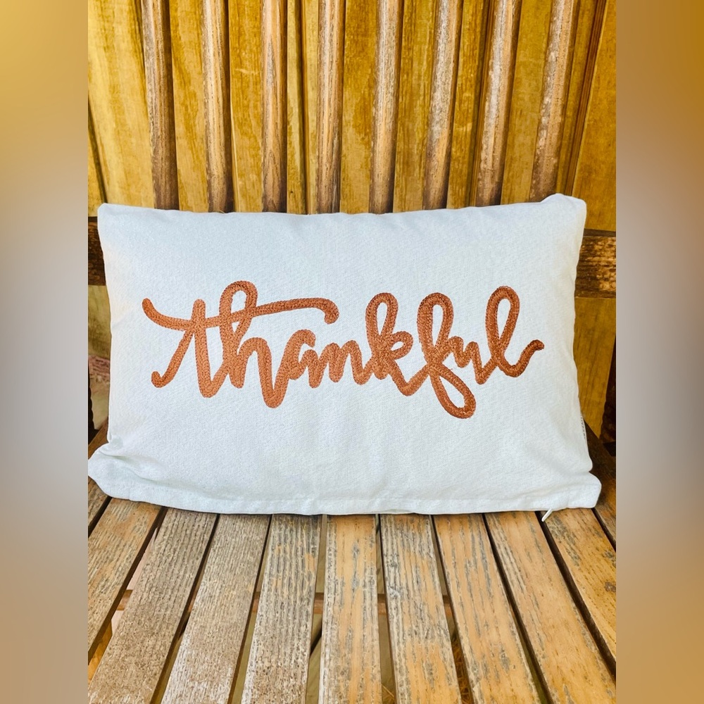 *Thankful Pillow 15”x10” - Picture 9 of 12